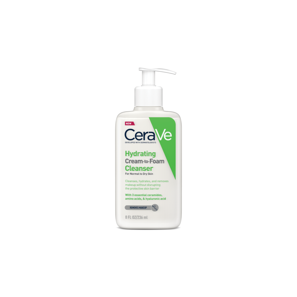 Cerave Hydrating Cream To Foam Cleanser Skin Spot