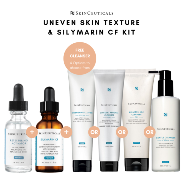 SkinCeuticals Uneven Skin Texture & Silymarin CF Kit